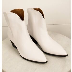 Western White Booties